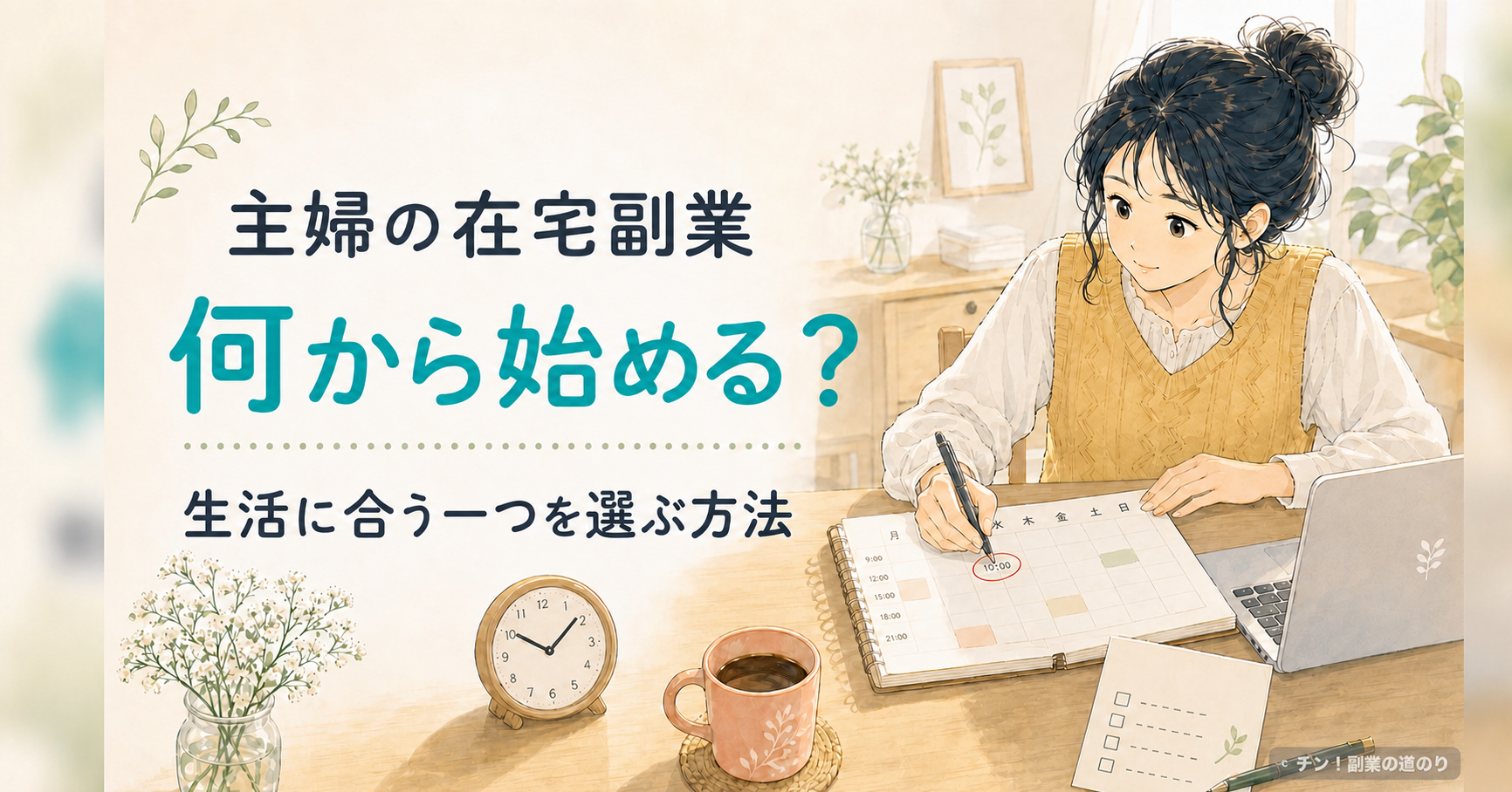 主婦の在宅副業は何から始める？生活に合う一つを選ぶ方法